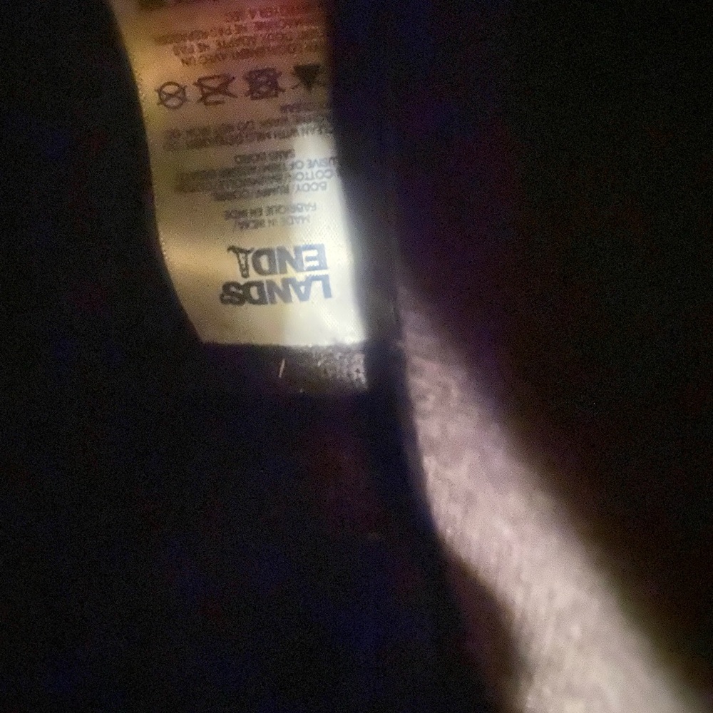 Lands' End Black Canvas Tote - Picture 4 of 6